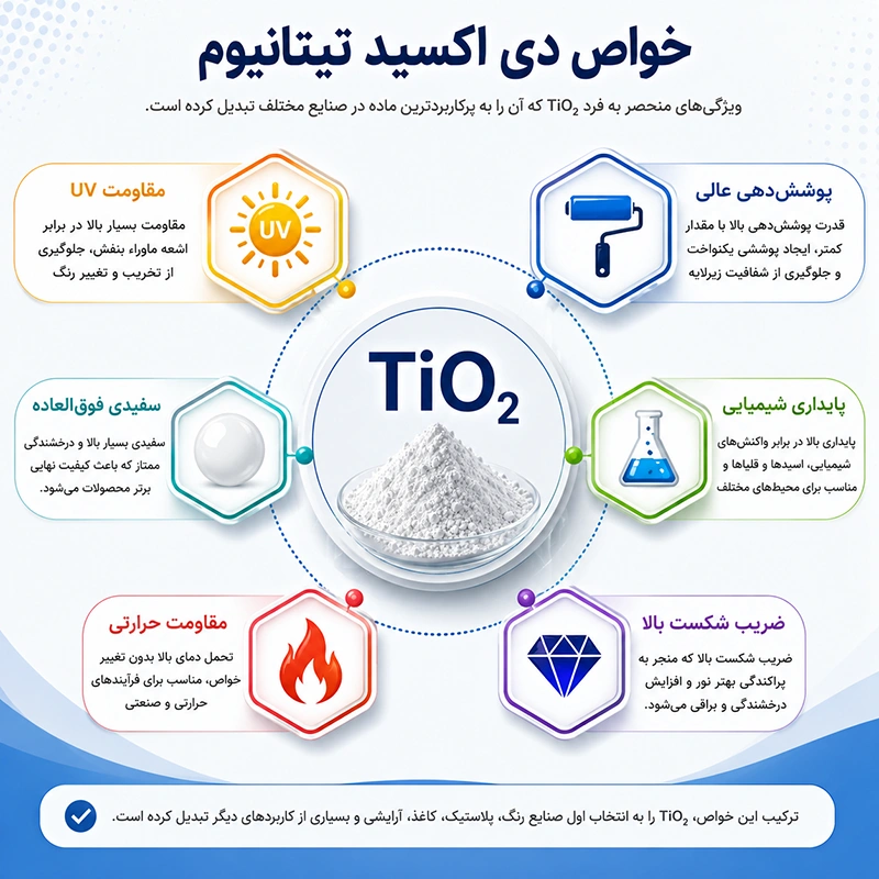 خواص دی اکسید تیتانیوم